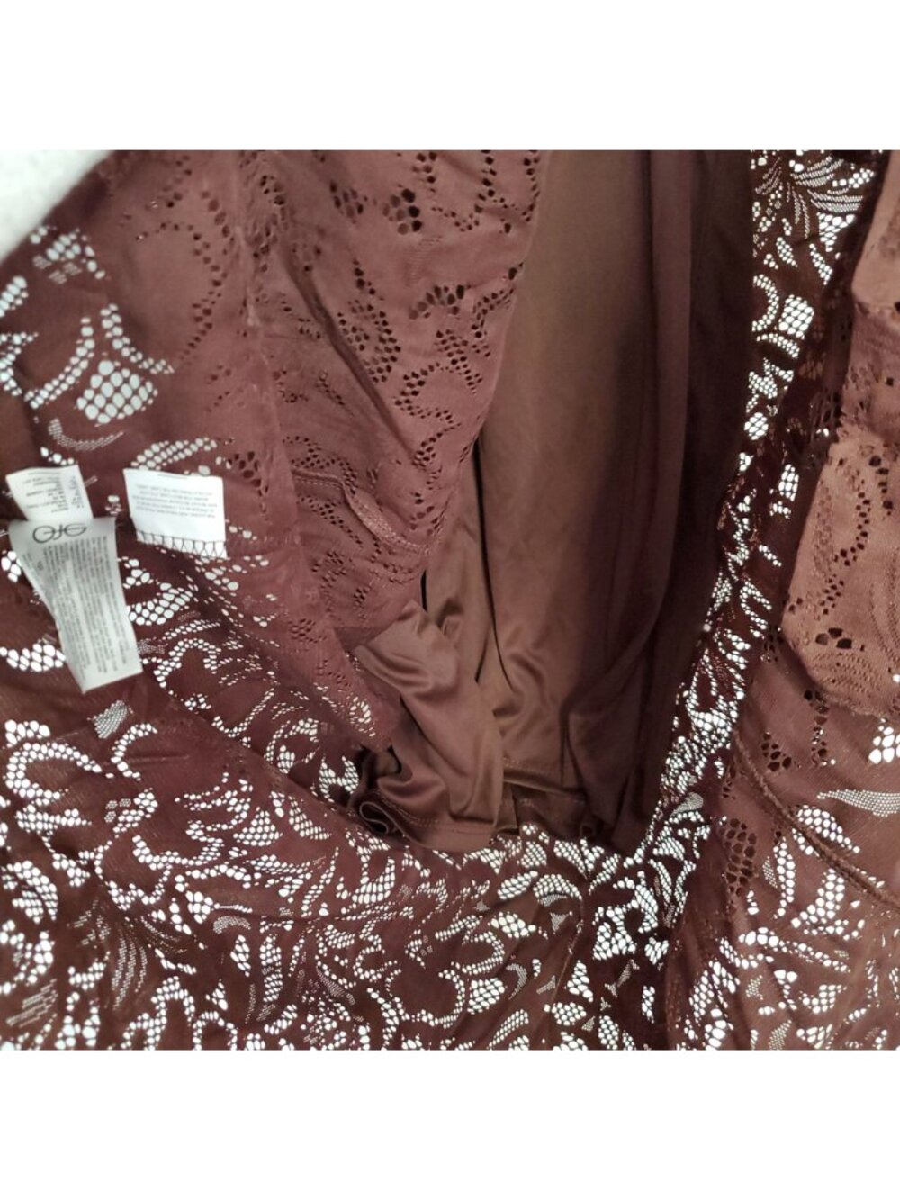 Jessica Simpson Brown Lace Maxi Dress Plus Size 3X - Picture 7 of 10